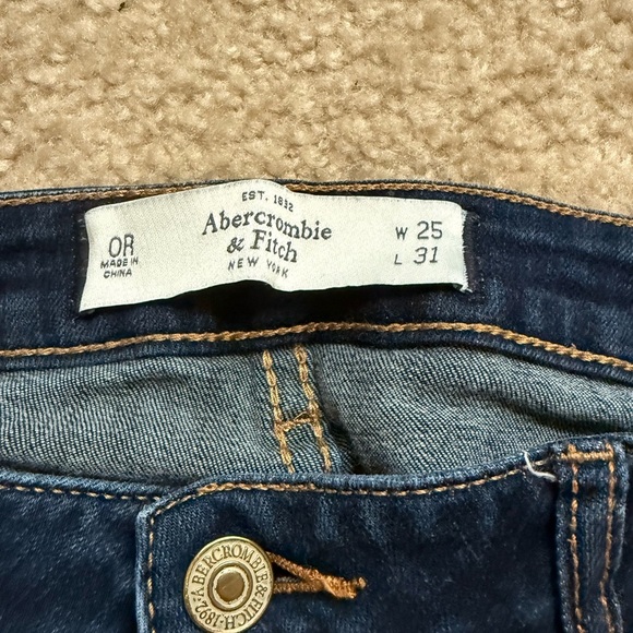 Abercrombie & Fitch Dark Blue Skinny Jeans - Picture 4 of 5